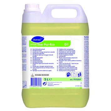 LIQUIDE VAISSELLE SUMA STAR D1 PUR ECO ECOLABEL EU 5L
