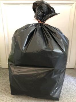 SAC POUBELLE 130L BASSE DENSITE DECHETS LEGERS NOIR X200