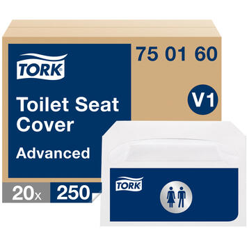 COUVRE-SIEGE TORK® ADVANCED BLANC 36.5X42CM X250