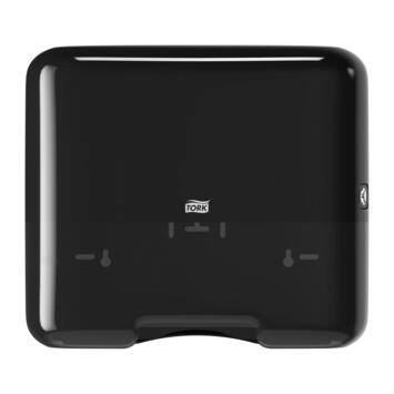 DISTRIBUTEUR D’ESSUIE-MAINS PLIÉS MINI TORK® H3 NOIR