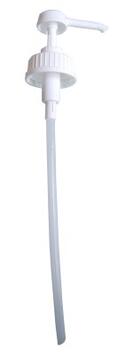 POMPE POUR BIDON 5L BLANCHE 42MM DOSE 2ML MARQUEE