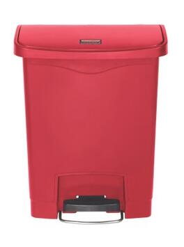POUBELLE A PEDALE SLIM JIM STEP ON 30L MODELE LARGE RESINE ROUGE