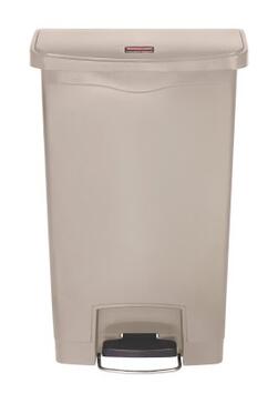 POUBELLE A PEDALE SLIM JIM STEP ON 50L MODELE LARGE RESINE BEIGE