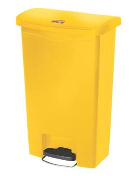 POUBELLE A PEDALE SLIM JIM STEP ON 50L MODELE LARGE RESINE JAUNE