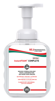 MOUSSE HYDROALCOOLIQUE INSTANTFOAM® COMPLETE OPTIDOSE FLACON POMPE 400ML X12