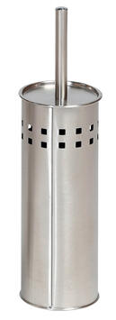 PORTE BROSSE DE TOILETTE AVEC SUPPORT D9,5X27CM INOX