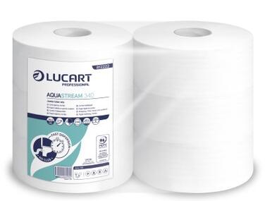 PAPIER TOILETTE JUMBO AQUASTREAM BLANC 340M 2 PLIS ECOLABEL X6