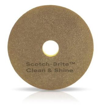 DISQUE 380MM 2EN1 SCOTCH BRITE CLEAN & SHINE 3M BEIGE X5