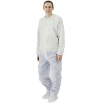 COMBINAISON POLYPROPYLÈNE FERMETURE ZIPÉE 40G SANS POCHE TAILLE L BLANC X25