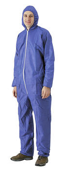 COMBINAISON BLEUE A CAGOULE 1 POCHE PP 70G TAILLE L X20
