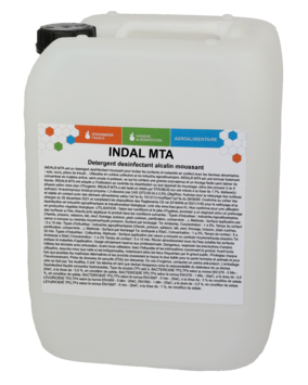 DETERGENT DESINFECTANT ALCALIN MOUSSANT INDAL MTA 20L