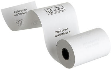 BOBINE PAPIER THERMIQUE MANDRIN 57X40X12