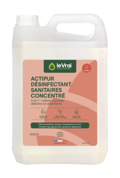 DETARTRANT DESINFECTANT SANITAIRES ACTIPUR CONCENTRE ECOCERT 5L