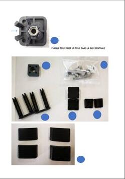 KIT PIECES DETACHEES POUR CHARIOT TECHLINE