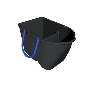 SEAU BI-BAC 15L+10L NOIR ET BLEU