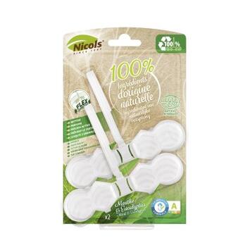 BLOC CUVETTE WC MENTHE EUCALYPTUS ECOCERT X2