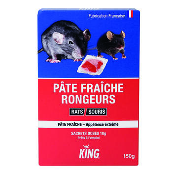 PÂTE ANTI RAT OU SOURIS 15X10G
