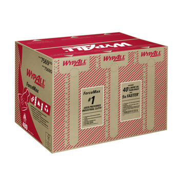 LAVETTE NON TISSEE USAGE UNIQUE WYPALL FORCEMAX GRIS 480 FORMATS