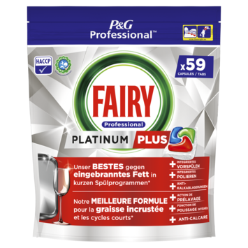 TABLETTES LAVE-VAISSELLE GRAISSES CUITES FAIRY PLATINUM X59