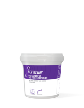 DOSE HYDROSOLUBLE PROBIOTIQUE FOSSE SEPTIQUE SEPTICWAY  POT 12X80G