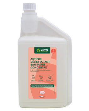 DETARTRANT DESINFECTANT CONCENTRE SANITAIRES ACTIPUR ECOCERT 1L DOSEUR