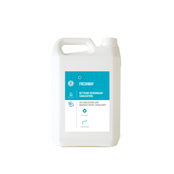NETTOYANT DESODORISANT PROBIOTIQUE POUR SURFACES ET CANALISATIONS FRESHWAY 5L