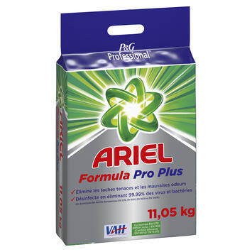 LESSIVE POUDRE DESINFECTANTE ARIEL FORMULA PRO PLUS 11,05KG
