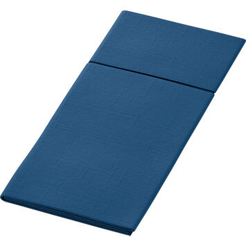 SERVIETTE POCHETTE 40X33CM NON TISSÉ DUNILETTO® DUNISOFT® BLEU FONCE X260