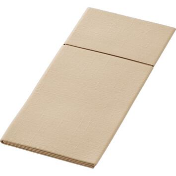 SERVIETTE POCHETTE 40X33CM NON TISSÉ DUNILETTO® BIO-DUNISOFT® BRUN NATUREL X260