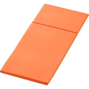 SERVIETTE POCHETTE 40X33CM NON TISSÉ DUNILETTO® DUNISOFT® SUN ORANGE X260