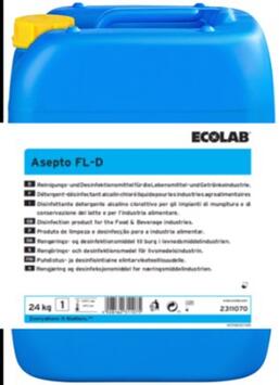 DETERGENT DESINFECTANT ALCALIN CHLORE ASEPTO FL-D 24KG