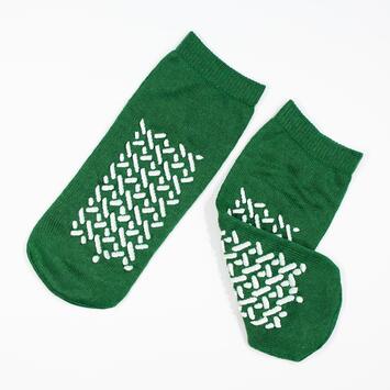 CHAUSSETTE ANTIDERAPANTE VERT TAILLE M X48 PAIRES
