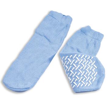 CHAUSSETTE ANTIDÉRAPANTE TAILLE L BLEU X48 PAIRES