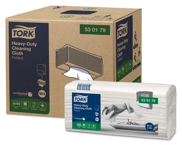 LAVETTE NON TISSEE TORK W4 BLANC BOITE DE 105 FORMATS X4