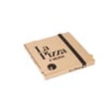 BOÎTE À PIZZA CARTON 33X33X3,5CM MARRON IMPRIMÉ X100