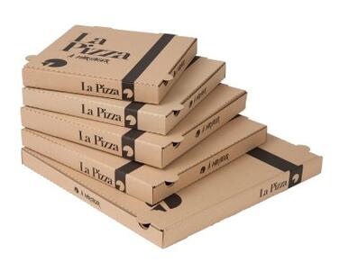 BOÎTE À PIZZA CARTON 29X29X3,5CM MARRON IMPRIMÉ X100