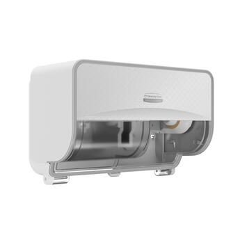 DISTRIBUTEUR DE PAPIER TOILETTE PETIT ROULEAU DOUBLE ICON™ BLANC MOSAÏQUE