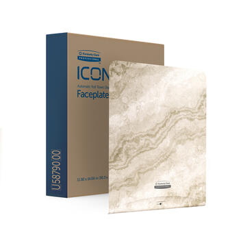 FAÇADE DISTRIBUTEUR ESSUIE-MAINS ICON MARBRE CHAUD X1
