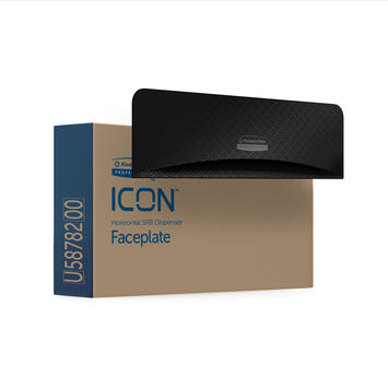 FAÇADE DISTRIBUTEUR PAPIER TOILETTE ROULEAU ICON™ MOSAÏQUE NOIR X1