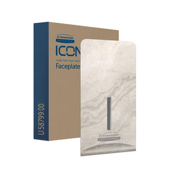 FAÇADE DISTRIBUTEUR PAPIER TOILETTE PLIÉ ICON™ MARBRE CHAUD X1