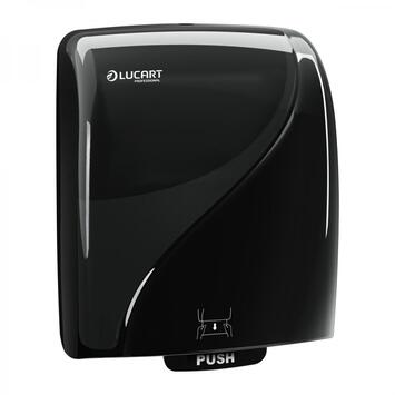 DISTRIBUTEUR D’ESSUIE-MAINS ROULEAUX À DÉCOUPE AUTOMATIQUE IDENTITY NOIR