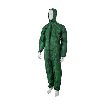COMBINAISON VERTE ZIP PP 40G TAILLE XL X50