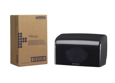 DISTRIBUTEUR DE PAPIER TOILETTE PETIT ROULEAU AQUARIUS™ NOIR