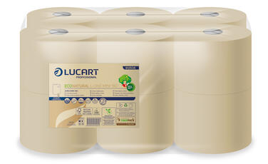 PAPIER TOILETTE JUMBO ECONATURAL L-ONE 180M 2PLIS X12