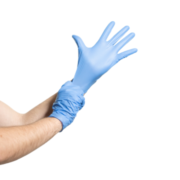 GANT NITRILE BLEU NON POUDRÉ MASTERCLASS TAILLE M BOITE X100