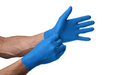 GANT NITRILE GOGRIP BLEU TAILLE M BOÎTE X50