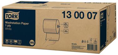 ESSUIE-MAINS ROULEAU TORK® W6 BLANC 250M 1 PLI ECOLABEL X6