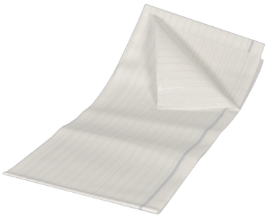 ALÈSE PLASTIFIÉE OUATE/PE 210X80CM BLANC X100