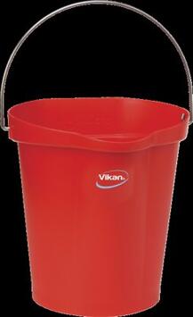 SEAU ALIMENTAIRE GRADUE BEC VERSEUR 12L ROUGE