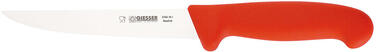GIESSER COUTEAU À DÉSOSSER LAME DROITE MANCHE ROUGE 16 CM